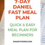 7 Day Daniel Fast Meal Plan: Quick and easy meal plan for beginners.