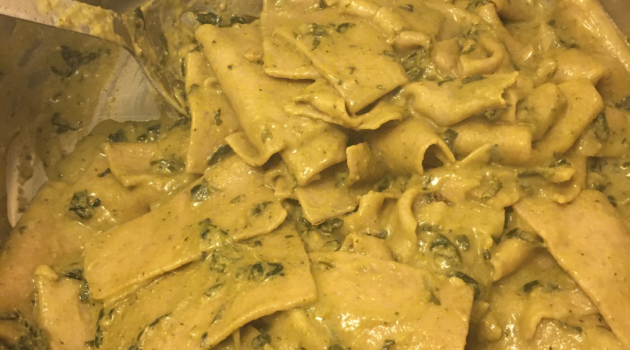 Photo example of Homemade whole wheat pasta dough recipe (egg-free).