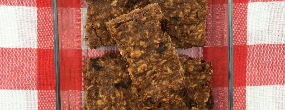 Photo example of Daniel Fast oatmeal bars.