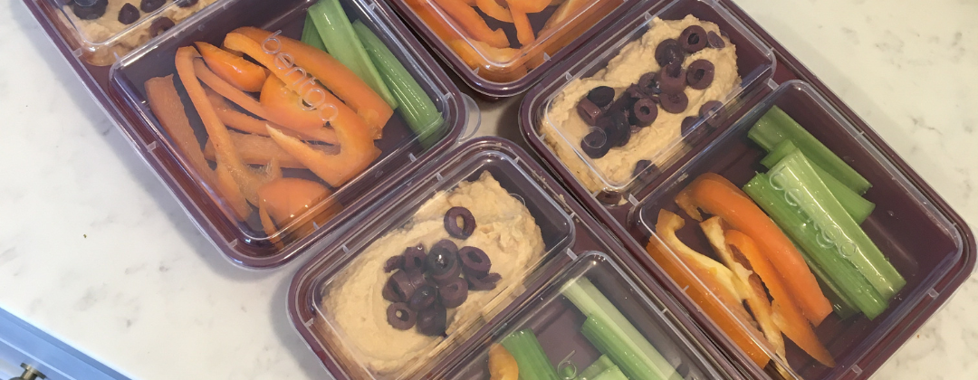 Photo of Bentgo meal prep containers for Daniel Fast.