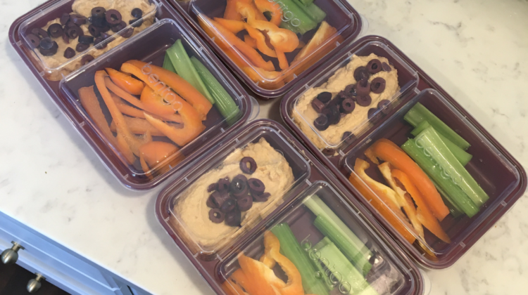 Photo of Bentgo meal prep containers for Daniel Fast.
