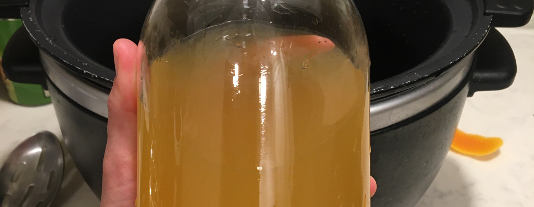 Photo of citrus peel extract, boiled grapefruit peels.