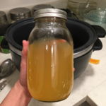 Photo of citrus peel extract, boiled grapefruit peels.