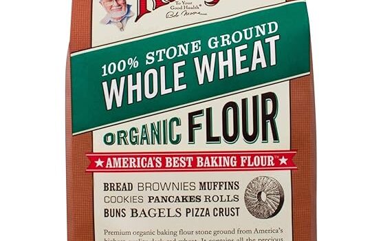 Photo of Bobs Red Mill Organic Whole Wheat Flour on Amazon.