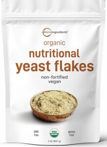 Photo of Micro Ingredients non-fortified nutritional yeast, 2lb bag on Amazon.