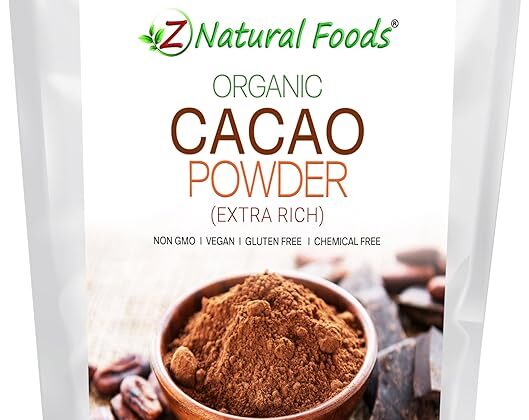 Photo of Z Natural Foods Organic raw cacao powder on Amazon.