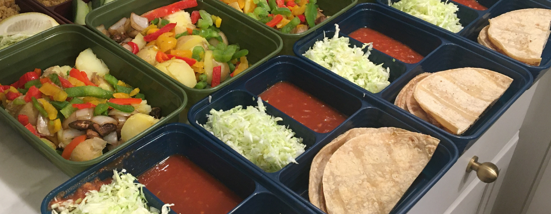 Photo example of cheap and easy plant based meals from Trader Joe's ingredients.