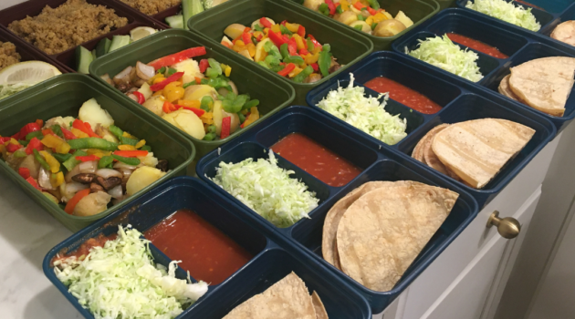 Photo example of cheap and easy plant based meals from Trader Joe's ingredients.