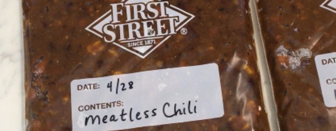 Photo example of Easy Meatless Chili Freezer Packets.