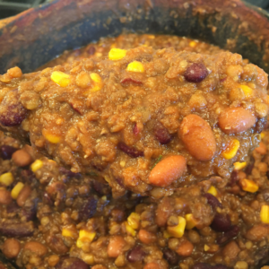 Photo of Easy Meatless Chili Recipe.