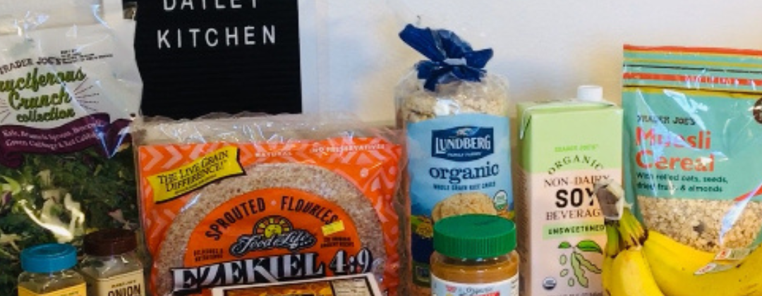 Photo example of easy Trader joes vegan breakfast ideas.