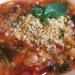 Photo example of Vegan minestrone soup.