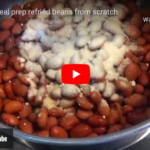 Photo example of refried beans from scratch YouTube video.