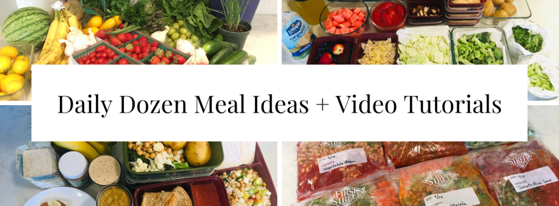 Photo example of Daily Dozen meals.