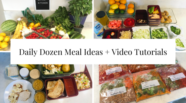 Photo example of Daily Dozen meals.