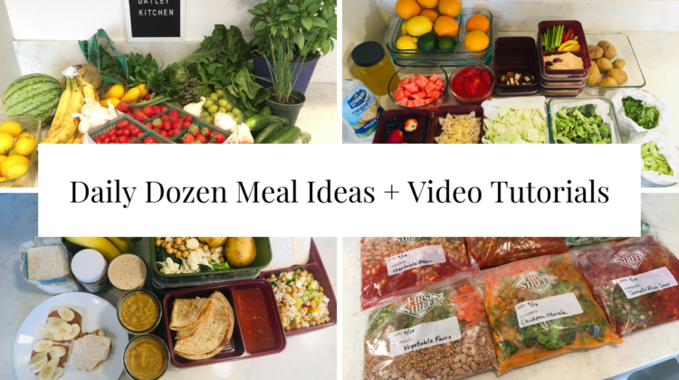 Photo example of Daily Dozen meals.