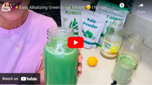 Photo of Easy alkalizing green drink recipe.