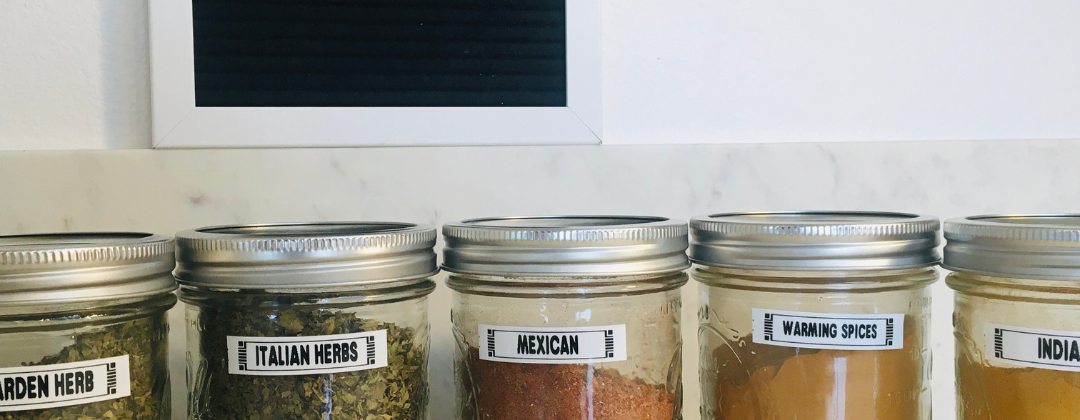 Photo example of homemade alkaline boosting seasoning mixes.