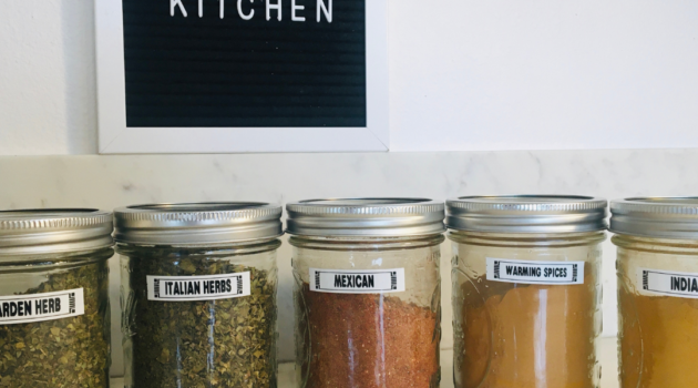 Photo example of homemade alkaline boosting seasoning mixes.