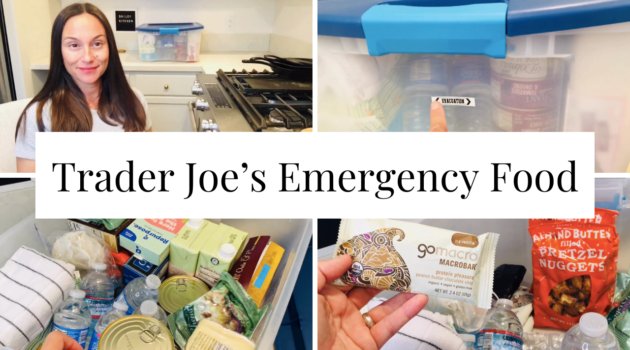 Photo example of 🚨Trader Joes Emergency Food Haul 🚨72 Hours No Cooking | Evacuation Bin Ideas for Daily Dozen.