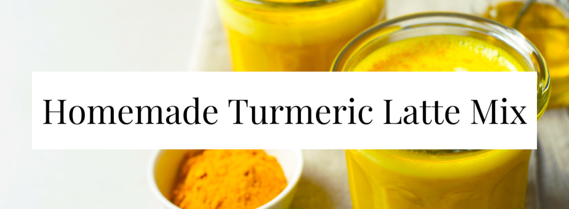 Photo example of Homemade turmeric latte mix recipe.