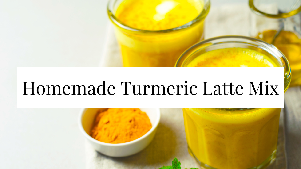 Photo example of Homemade turmeric latte mix recipe.