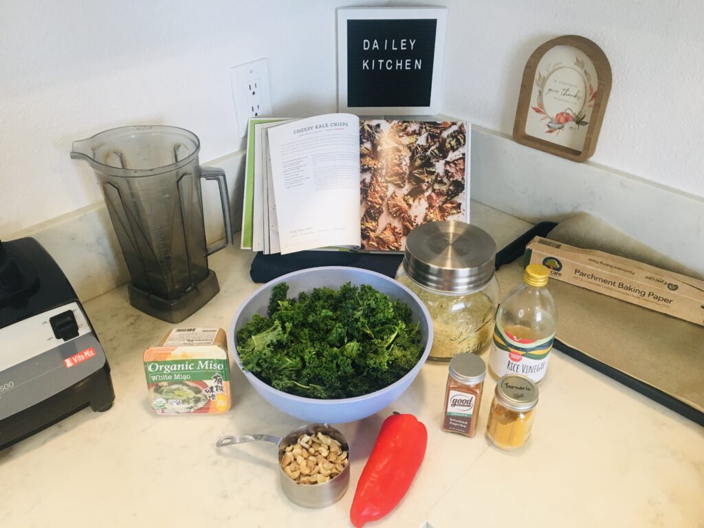 Photo example of Vegan kale chips in oven recipe.