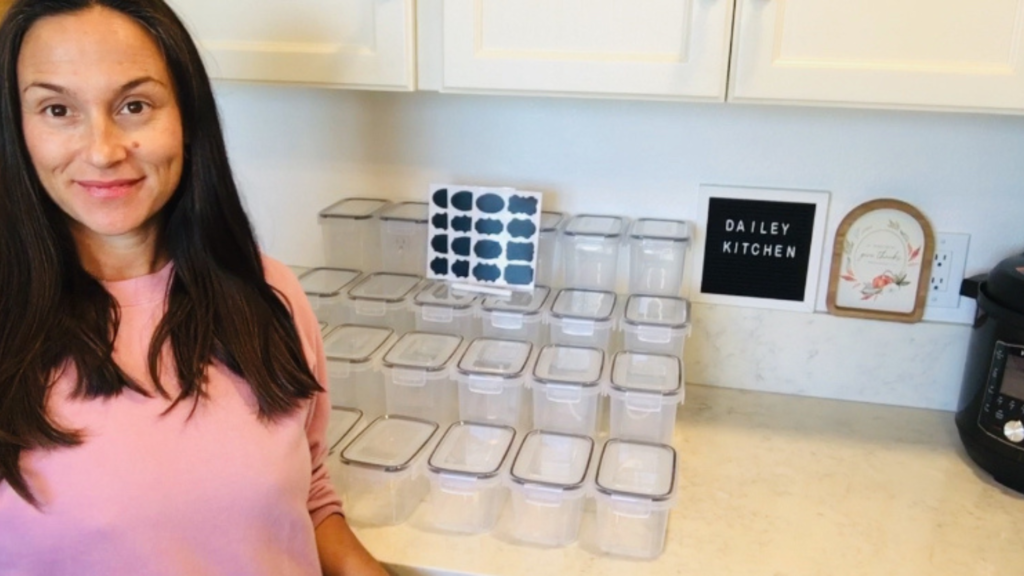 Photo example of the best pantry organizer bins on Amazon.