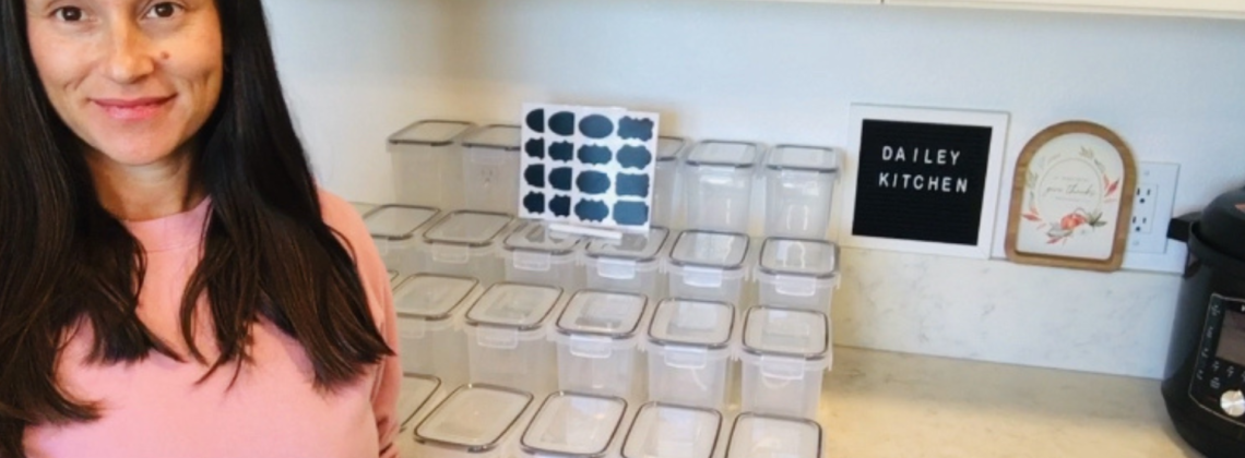 Photo example of the best pantry organizer bins on Amazon.