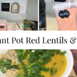 Photo example of Brown Rice and Red lentils in Instant Pot.