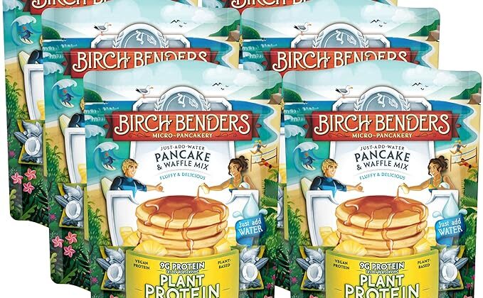 Photo example of Birch Benders Plant Protein Pancake Mix on Amazon.