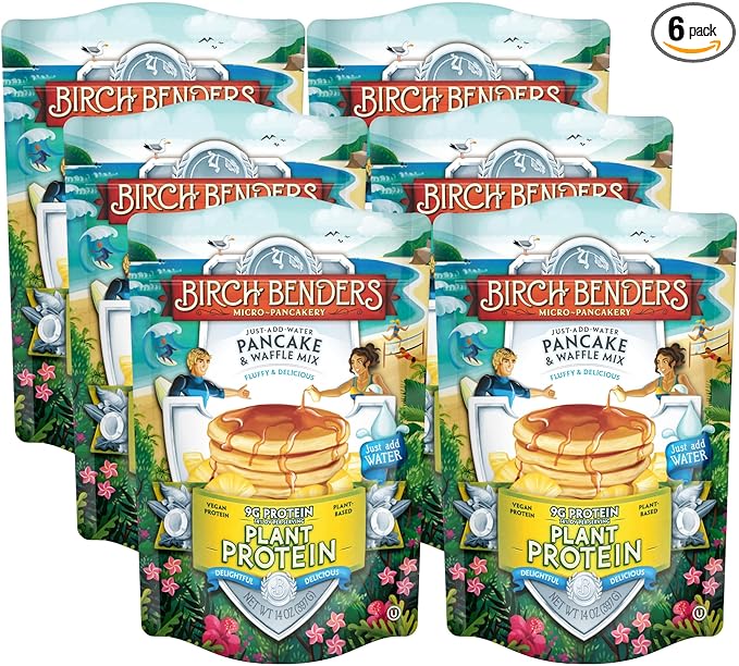 Photo example of Birch Benders Plant Protein Pancake Mix on Amazon.