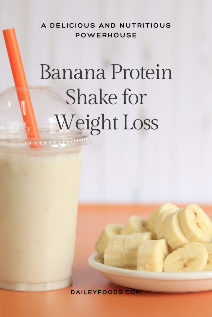 Photo example of Banana Protein Shake for Weight Loss.