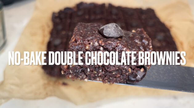 Photo example of No Bake Healthy Brownies.