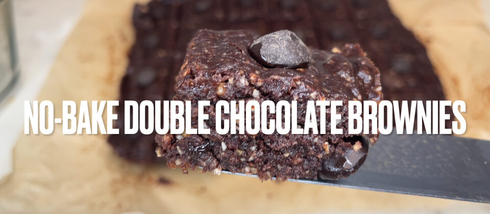 Photo example of No Bake Healthy Brownies.