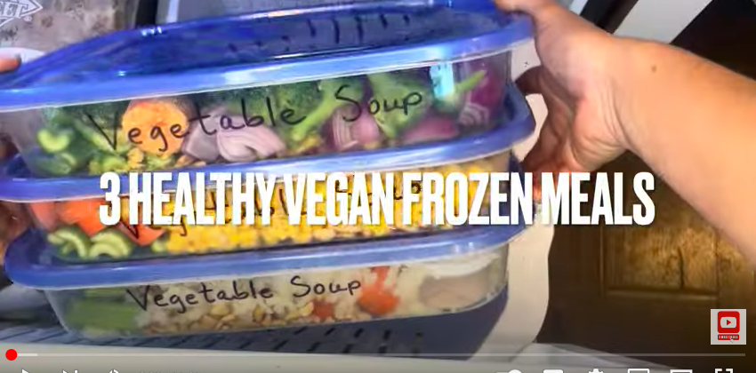 Photo example of 3 Healthy Vegan Frozen Meals Prep
