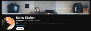 Photo example of Dailey Kitchen YouTube Channel.