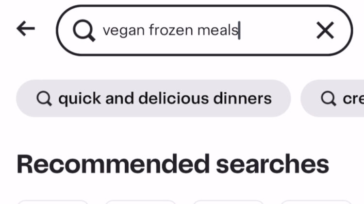 Photo example of the best vegan meal delivery service of all time Instacart.