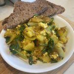 Photo example of High protein high fiber breakfast Tofu Scramble recipe.