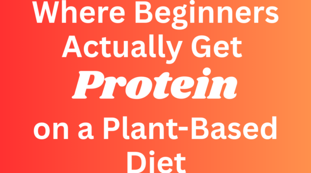 Photo example of Where beginners actually get protein on a plant based diet.