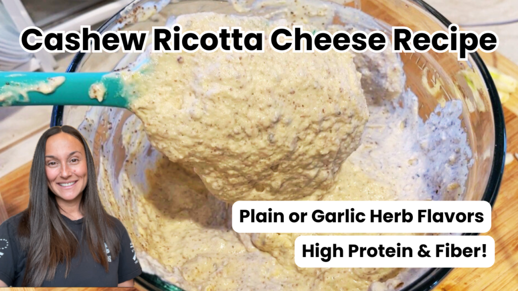 Photo example of Vegan High Protein Cashew Tofu Ricotta Cheese Recipe.