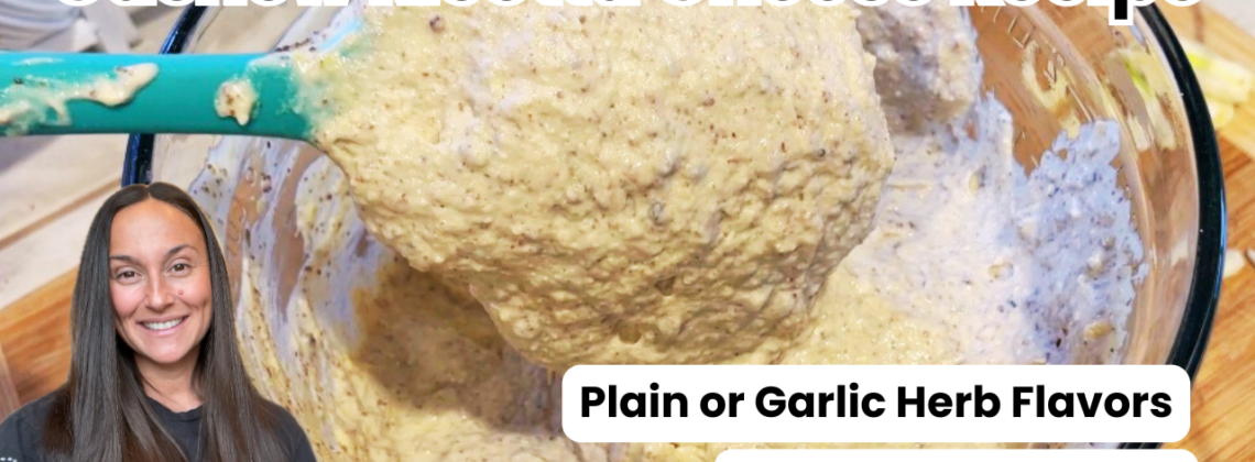 Photo example of Vegan High Protein Cashew Tofu Ricotta Cheese Recipe.