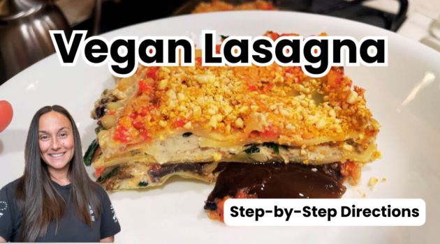 Photo example of Vegan Lasagna Recipe step by step directions.