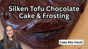 Photo example of Silken Tofu Chocolate Cake Mix and Frosting Mix Recipe.
