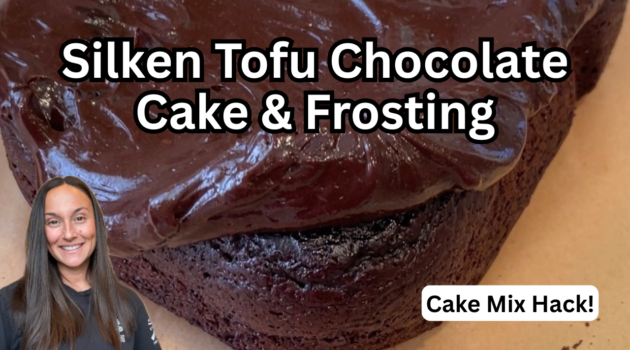 Photo example of Silken Tofu Chocolate Cake Mix and Frosting Mix Recipe.