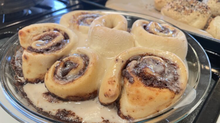 Photo example of Silken Tofu Cinnamon Rolls Vegan Egg Free Dairy Free Recipe.