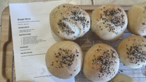 Photo example of Silken Tofu Burger Buns Vegan Egg Free Dairy Free Recipe.