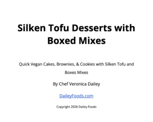 Photo example of Silken Tofu Desserts with Boxed Mixes eBook.