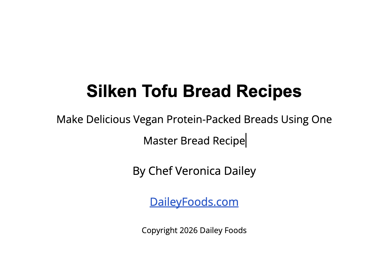 Photo example of Silken Tofu Bread Recipes eBook.