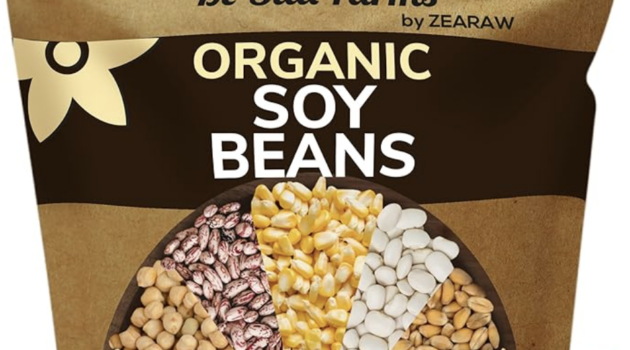 Photo exmaple of Be Still Farms Organic Bulk Soybeans Best.
